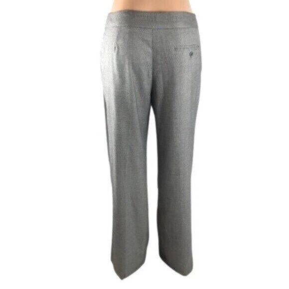 Bill Blass Grey High Rise Wide Leg Classic Trouser Pants Size 10 - Picture 4 of 10